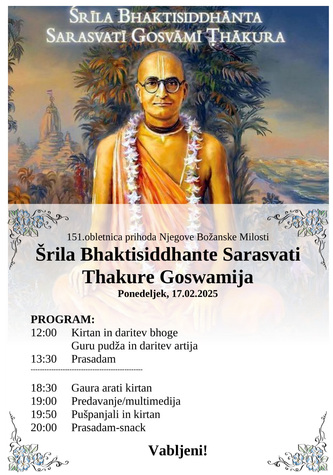 POJAVITEV-BHAKTISIDDHANTE-SARASVATI-THAKURJA FESTIVAL